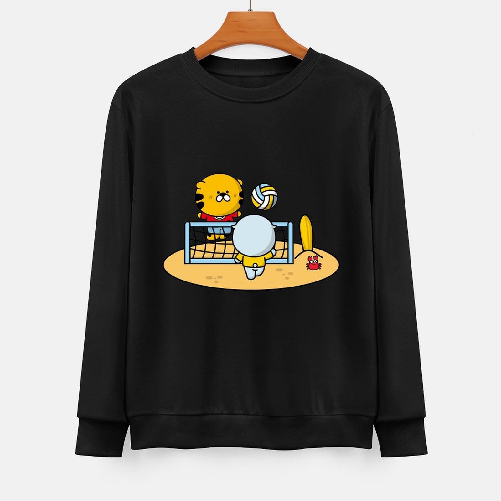 Front Patterned Long Sleeve TopDaily ClassicSeries